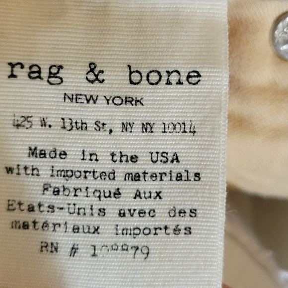 Rag & Bone Women's White Skinny Jeans Size 26 - Picture 10 of 13